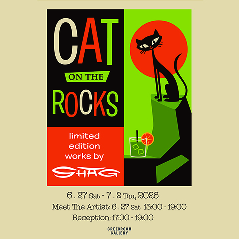 SHAG Art Exhibition ”CAT ON THE ROCKS”